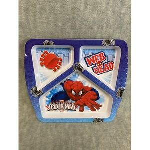 Marvel Ultimate Spider-Man Divided Plate Kids Mealtime Zak! Web Head Spider